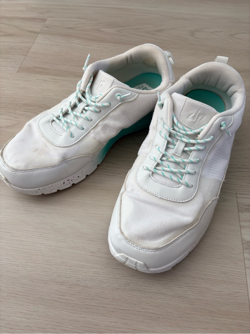 HEYDUDE Sirocco Alta Dude Perfect Shoes Men Size 14 Tropical Teal White